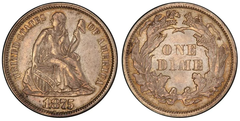 1875 Dime MPD FS-301, F-107 (Regular Strike): Accurate Value Estimator with eBay and Third-Party Auction Insights