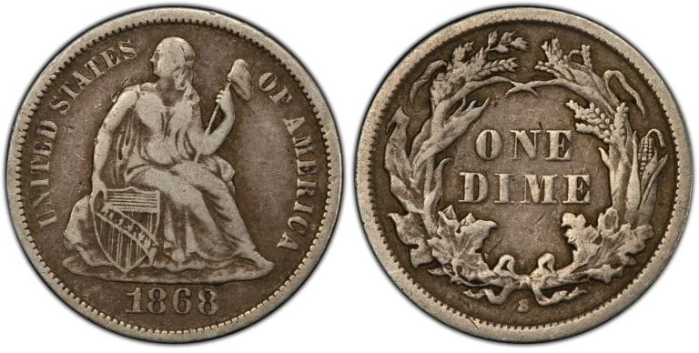 1868-S Dime F-101a (Regular Strike): Accurate Value Estimator with eBay and Third-Party Auction Insights