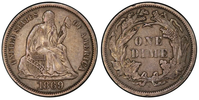 1869-S Dime F-102, Weak S (Regular Strike): Accurate Value Estimator with eBay and Third-Party Auction Insights