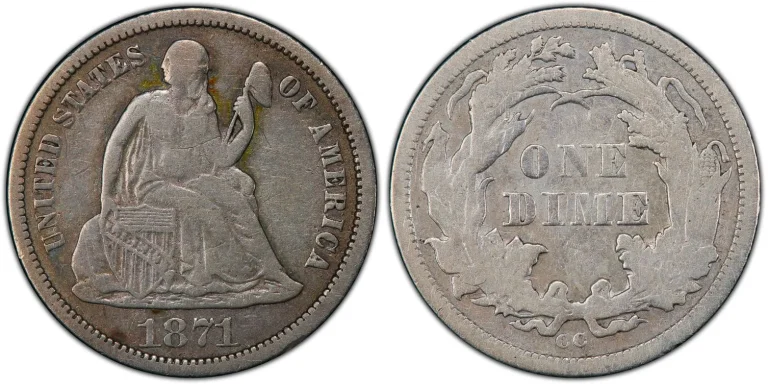 1871-CC Dime F-101 (Regular Strike): Accurate Value Estimator with eBay and Third-Party Auction Insights