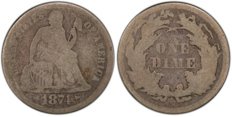1874-CC Dime Arrows, F-101 (Regular Strike): Accurate Value Estimator with eBay and Third-Party Auction Insights